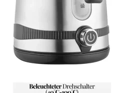 Zilan ZLN-1000 Wasserkocher mit Temperatureinstellung Edelstahl 1,7 L