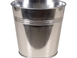 Zink-Übertopf Ø 16 cm x 14 cm Silber