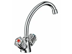 Zweigriff-Waschtischarmatur Ledro Chrom